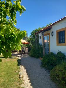 a house with a pathway leading to a yard at O Ninho do Rei in Vila de Rei