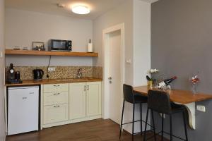 Kuchyň nebo kuchyňský kout v ubytování Tchelet and Bazelet