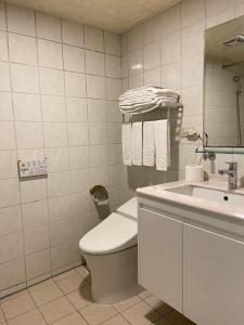 Koupelna v ubytování Dahshin Hotel