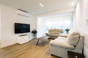 Telewizja i/lub zestaw kina domowego w obiekcie Villa Carmen by Basquelidays