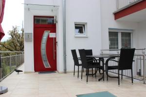 Balkón nebo terasa v ubytování Bodensee Pension