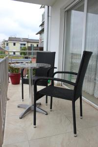Balkón nebo terasa v ubytování Bodensee Pension