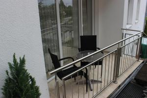 Balkón nebo terasa v ubytování Bodensee Pension