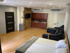 Istumisnurk majutusasutuses Friendly Hotel