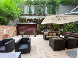 Patio alebo iná vonkajšia časť ubytovania Apartma Premium