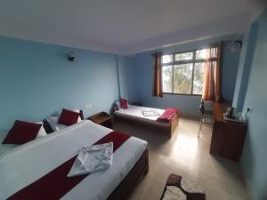 Postel nebo postele na pokoji v ubytování Bubble Beds