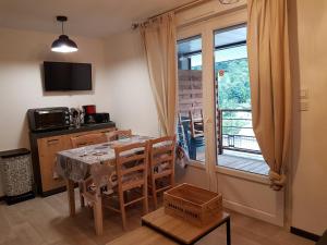 Kuchyňa alebo kuchynka v ubytovaní Bel Apt 4 pers dernier étage balcon vue montagne