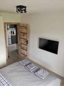 Kuchyňa alebo kuchynka v ubytovaní Apartament Na Kamieniaku