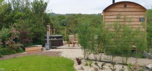 Zahrada ubytování Forton House Shepherd's Huts