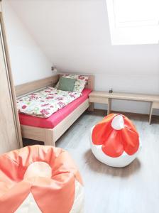 Postel nebo postele na pokoji v ubytování Apartmán UšeBu