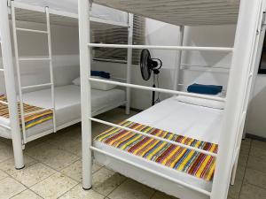 Palanda nebo palandy na pokoji v ubytování Vive Alegria Hostel
