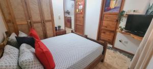 Postel nebo postele na pokoji v ubytování El jardín del coco, apartamento 14 - near La Playita beach