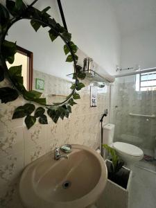 Ванная комната в Casa Amarela Paripueira