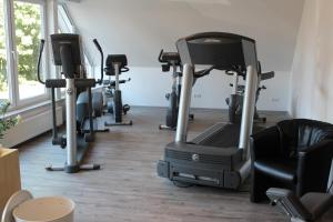 Fitness centrum a/nebo fitness zařízení v ubytování Hotel Ripken