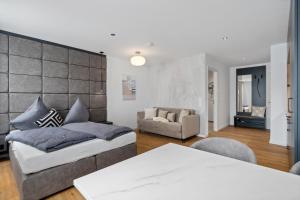 Ein Sitzbereich in der Unterkunft ANYTIME - Rohrbach Apartments