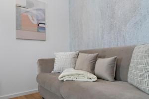 Ein Sitzbereich in der Unterkunft ANYTIME - Rohrbach Apartments