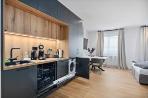 Küche/Küchenzeile in der Unterkunft ANYTIME - Rohrbach Apartments