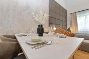 Ein Sitzbereich in der Unterkunft ANYTIME - Rohrbach Apartments