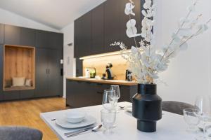 Küche/Küchenzeile in der Unterkunft ANYTIME - Rohrbach Apartments