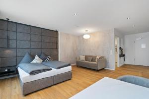 Ein Sitzbereich in der Unterkunft ANYTIME - Rohrbach Apartments
