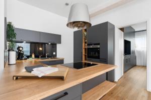 Küche/Küchenzeile in der Unterkunft ANYTIME - Rohrbach Apartments