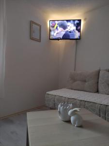 TV a/nebo společenská místnost v ubytování M Apartmani