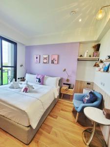 Letto o letti in una camera di Mika BnB