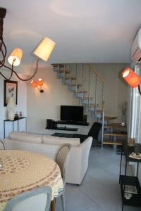 Posezení v ubytování Maison golfe d'Ajaccio: vue mer