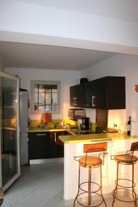 Kuchyň nebo kuchyňský kout v ubytování Maison golfe d'Ajaccio: vue mer