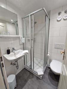 Koupelna v ubytování Apart Hotel Freiburg