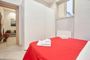 Posteľ alebo postele v izbe v ubytovaní KMC suites - Red