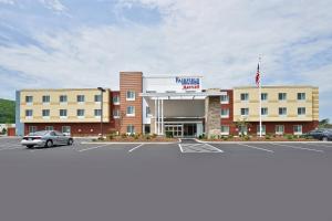 a rendering of a hotel with a parking lot at Fairfield Inn & Suites by Marriott Elmira Corning in Horseheads