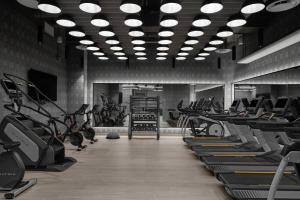 Fitness centrum a/nebo fitness zařízení v ubytování Courtyard by Marriott Calgary Downtown