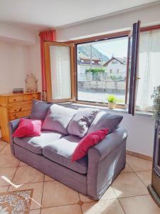 Posezení v ubytování Casa Pepolina, zona tranquilla, piano terra con parcheggio
