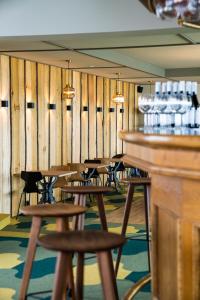 Majoituspaikan Hótel Blönduós ravintola tai vastaava paikka