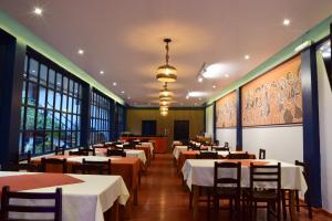 En restaurant eller et andet spisested på Hotel Casa Campesina