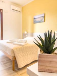 Postel nebo postele na pokoji v ubytování B&B BABBU MEU