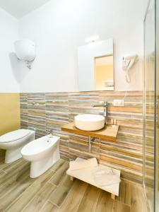 Koupelna v ubytování B&B BABBU MEU