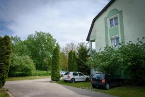Vonkajšia záhrada v ubytovaní Erika Apartman