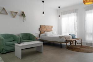 Χώρος καθιστικού στο Apartamentos GAV