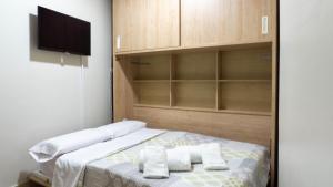 Posteľ alebo postele v izbe v ubytovaní San Juan Apartment Málaga Center