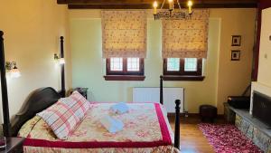 Cama o camas de una habitación en Giagia Evgenia