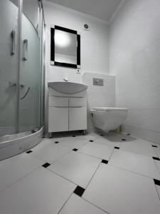 Koupelna v ubytování Eco Apartments Melnyka10
