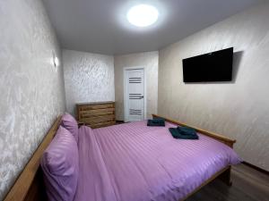 Postel nebo postele na pokoji v ubytování Eco Apartments Melnyka10