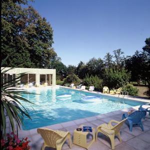 Swimmingpoolen hos eller tæt på Château de Rigny