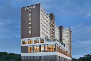 a rendering of a building with a hotel at Fairfield by Marriott Kolkata in Kolkata