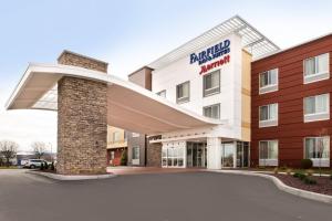 a rendering of the front of a hotel at Fairfield Inn & Suites by Marriott Utica in Utica