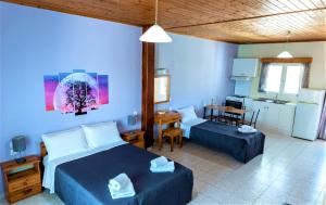 Kuchyň nebo kuchyňský kout v ubytování Zois Apartments