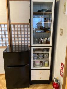一棟貸し別荘つる的厨房或小厨房