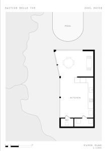 a floor plan of a house with at Beautiful stone house with fabulous pool and outdoor kitchen in Auribeau-sur-Siagne